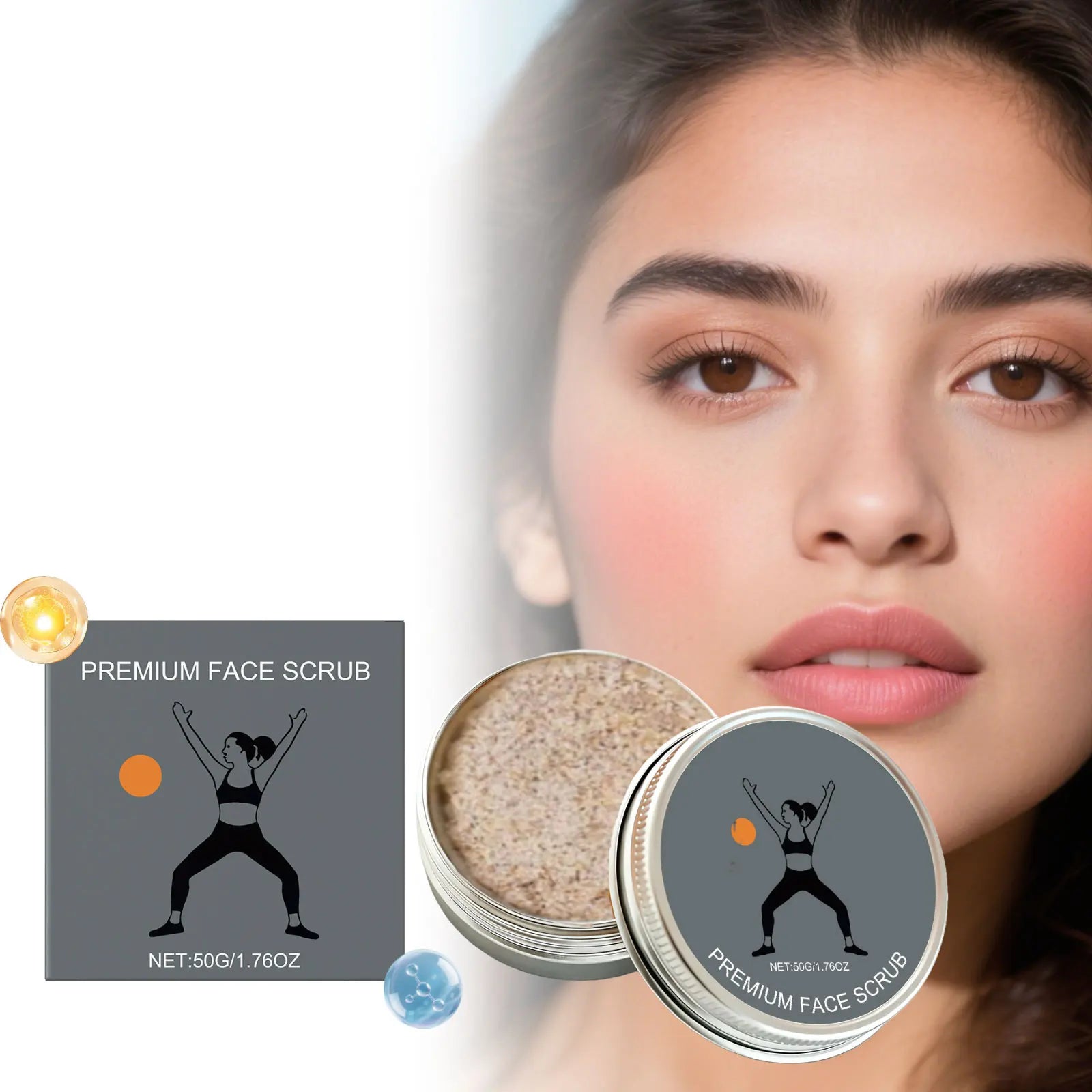 Facial Moisturizing Scrub | Hydrating Pore Cleanser for Soft Skin Scrubs Treatments Tidesmit