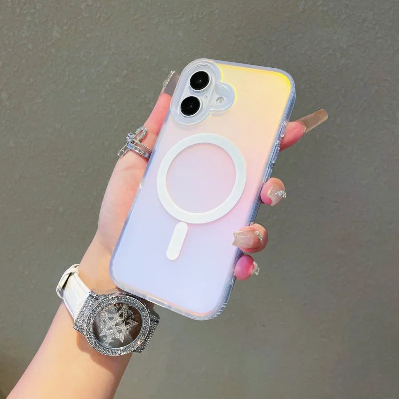 iPhone 17 Pro Max Magnetic Case Laser Gradient Matte - Tidesmit Tidesmit