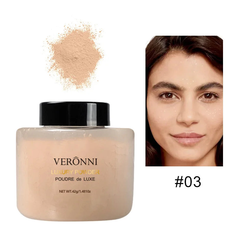 Tidesmit 6 color banana luxury loose setting powder for oil control and smooth matte face makeup finish