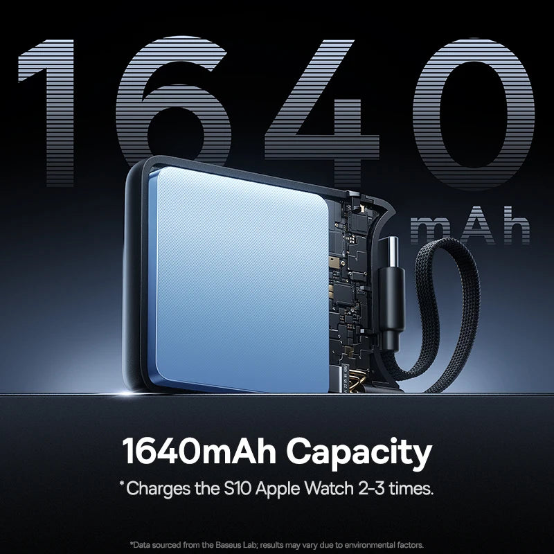 Baseus 5W Magnetic Wireless Charger For Apple Watch USB-C Built-in Cable For Apple Watch S1-S10 SE SE2 Ultra2