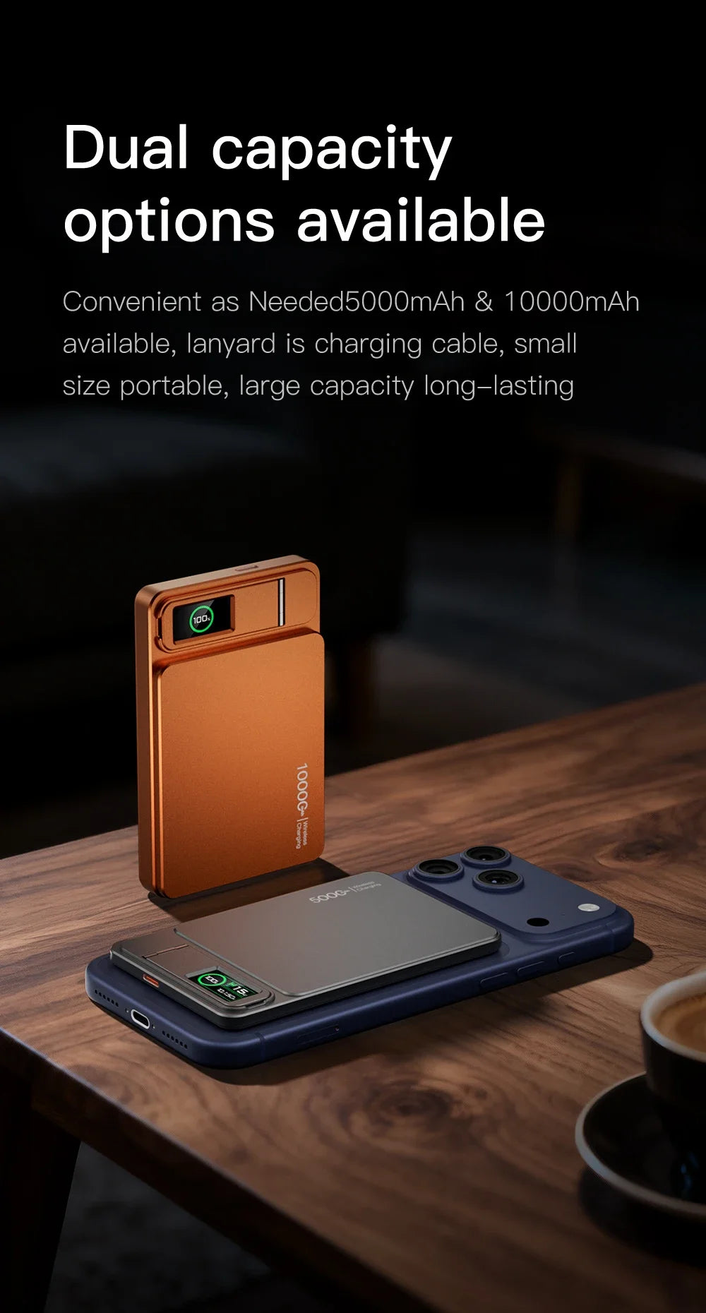 Tidesmit Magnetic Wireless Power Bank 10000mAh PD Fast Charging Tidesmit