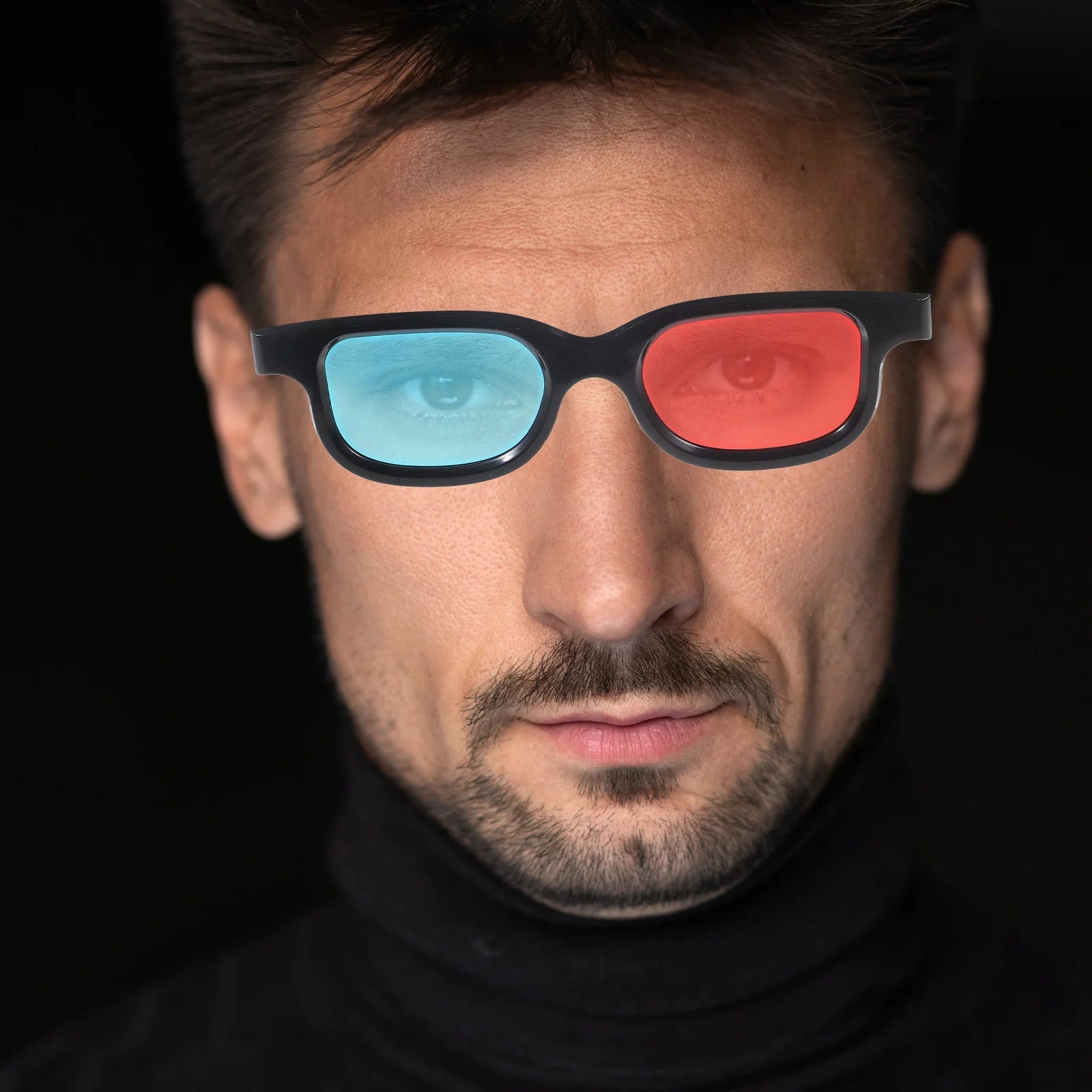 3D Glasses for Movies and PC - Universal Lightweight Red Blue Design Tidesmit