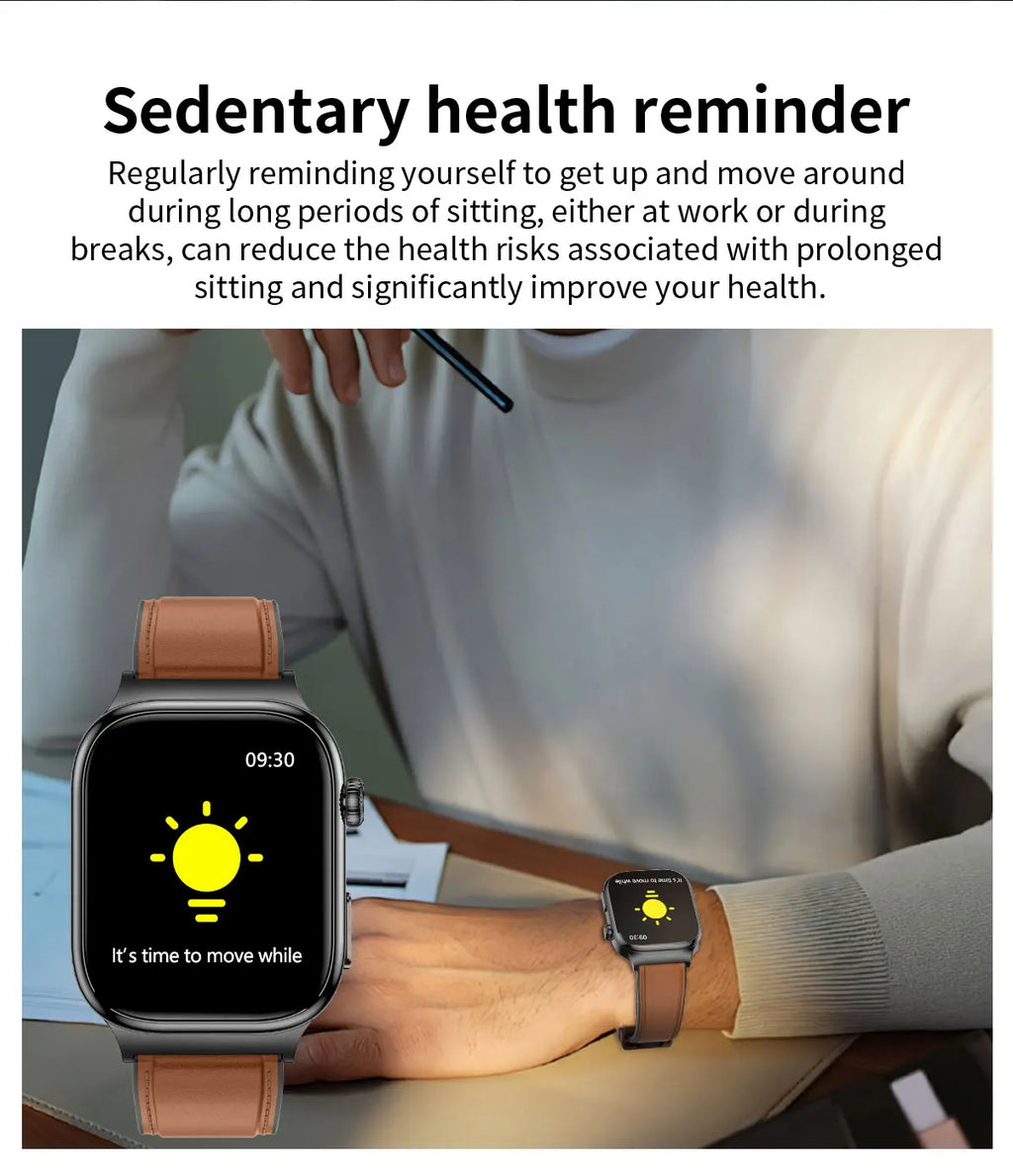 2026 New Hospital Level Health Smart Watch Body Fat ECG Blood oxygen BP Health AMOLED Screen HD Call Sport Smart Watches For Man