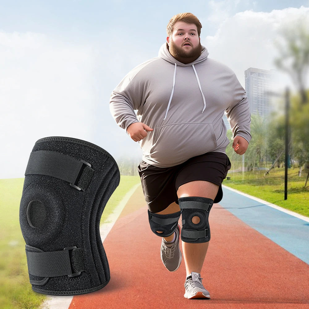 Plus Size Knee Brace 8XL Adjustable Compression Band for Arthritis & Meniscus Tear Support Stable for Men And Women