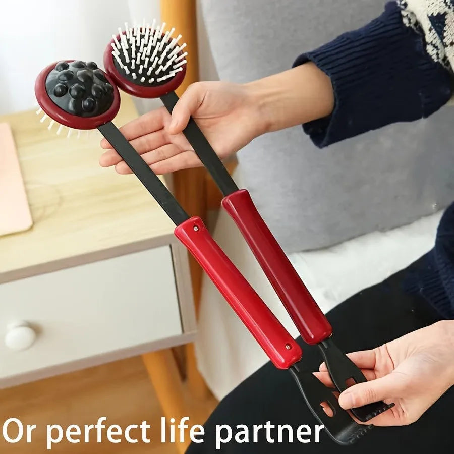 Back Massage Hammer Tool – Red Meridians Patting Stick by Tidesmit Back Massage Instrument Tidesmit
