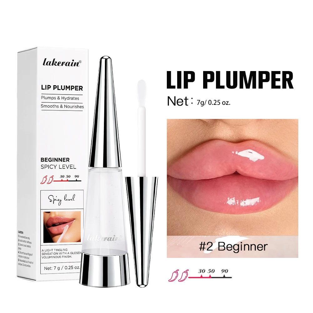 Lip Plumper Oil – Hydrating Volumizing Gloss for Fuller Lips, 6ml Lip Care 2Beginner Tidesmit
