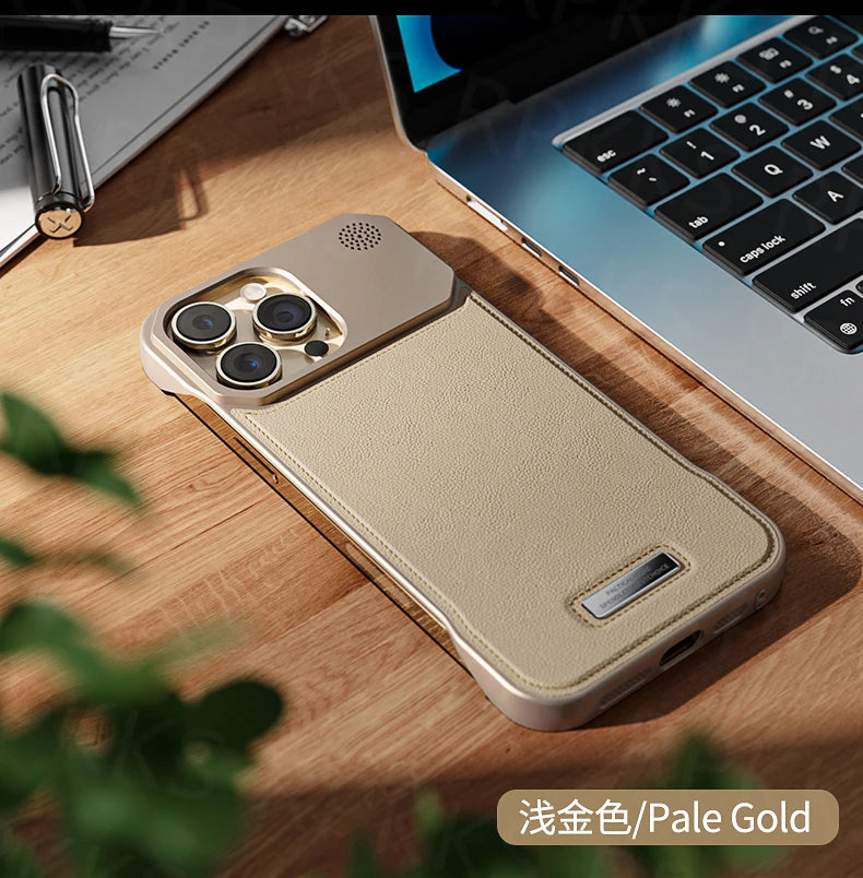 iPhone 15 Leather Aromatherapy Case with Magnetic MagSafe Protection Tidesmit
