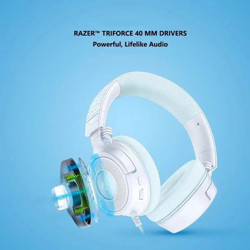 Cinnamoroll Gaming Headset | 7.1 Surround Sound | 40mm Drivers | Tidesmit Tidesmit