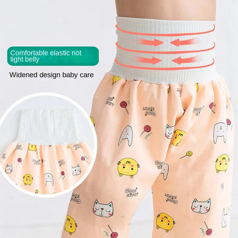 Baby Diaper Pants Waterproof Skirt Cloth Diapers Infant Leak-proof Urine Training Pants Kids Nappy Sleeping Bed Potty Trainining