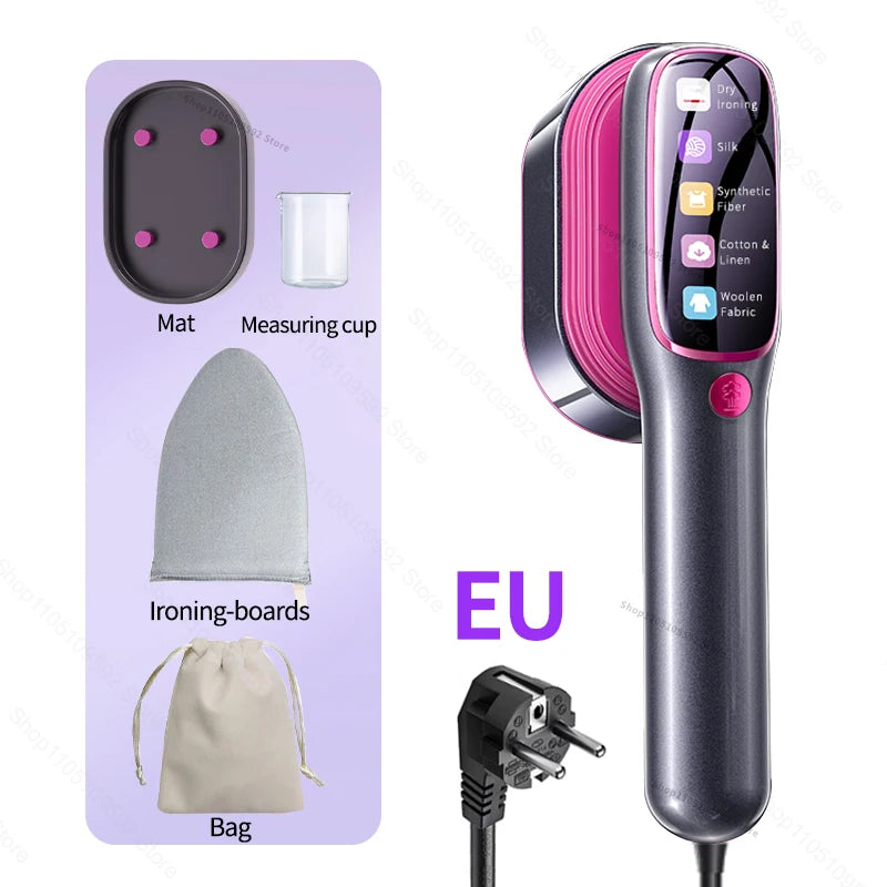 Tidesmit portable fabric press machine and handheld garment steamer for fast heating steam ironing of clothes