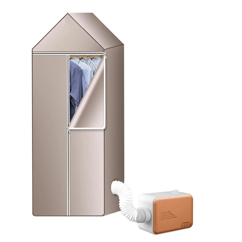 Tidesmit portable clothes dryer and shoes warmer with drying bag for laundry and pet mite removal