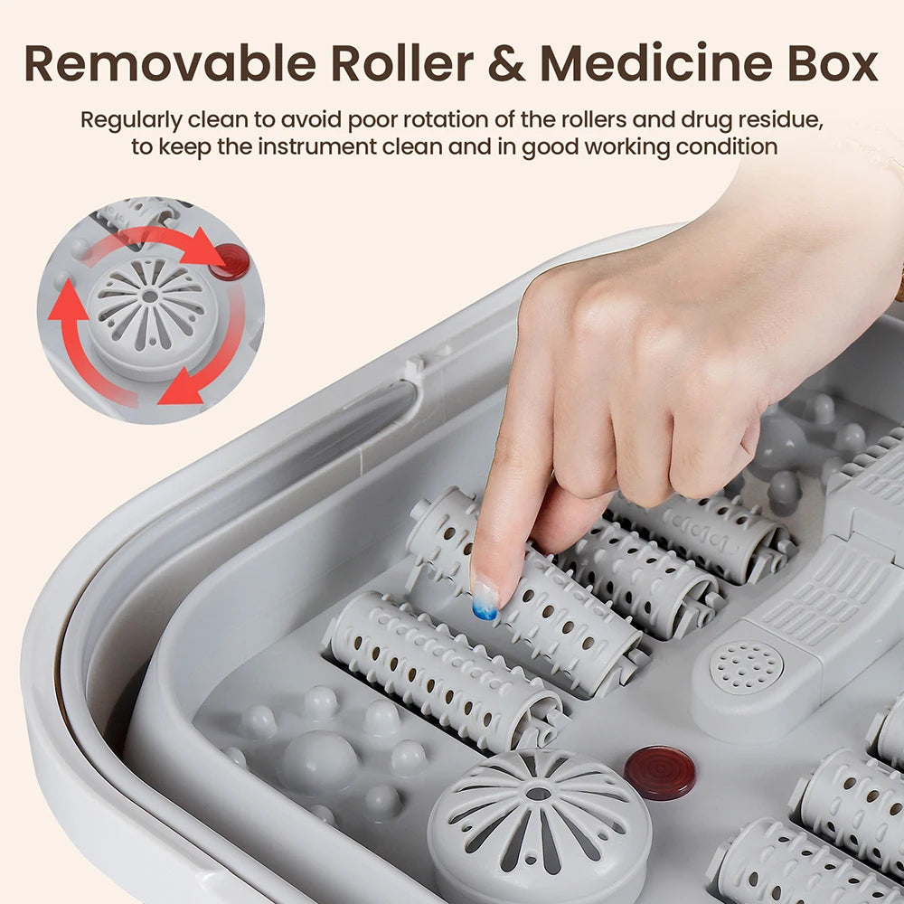 Portable Foot Massage Tub: Foldable Heated Bath for Relaxation Therapy Relaxation Treatment Tidesmit