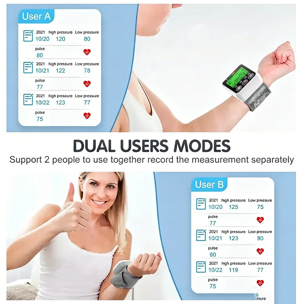 blood pressure meter tensiometer digital blood pressure monitors medical sphygmomanometer heart rate pulsometer pressure device