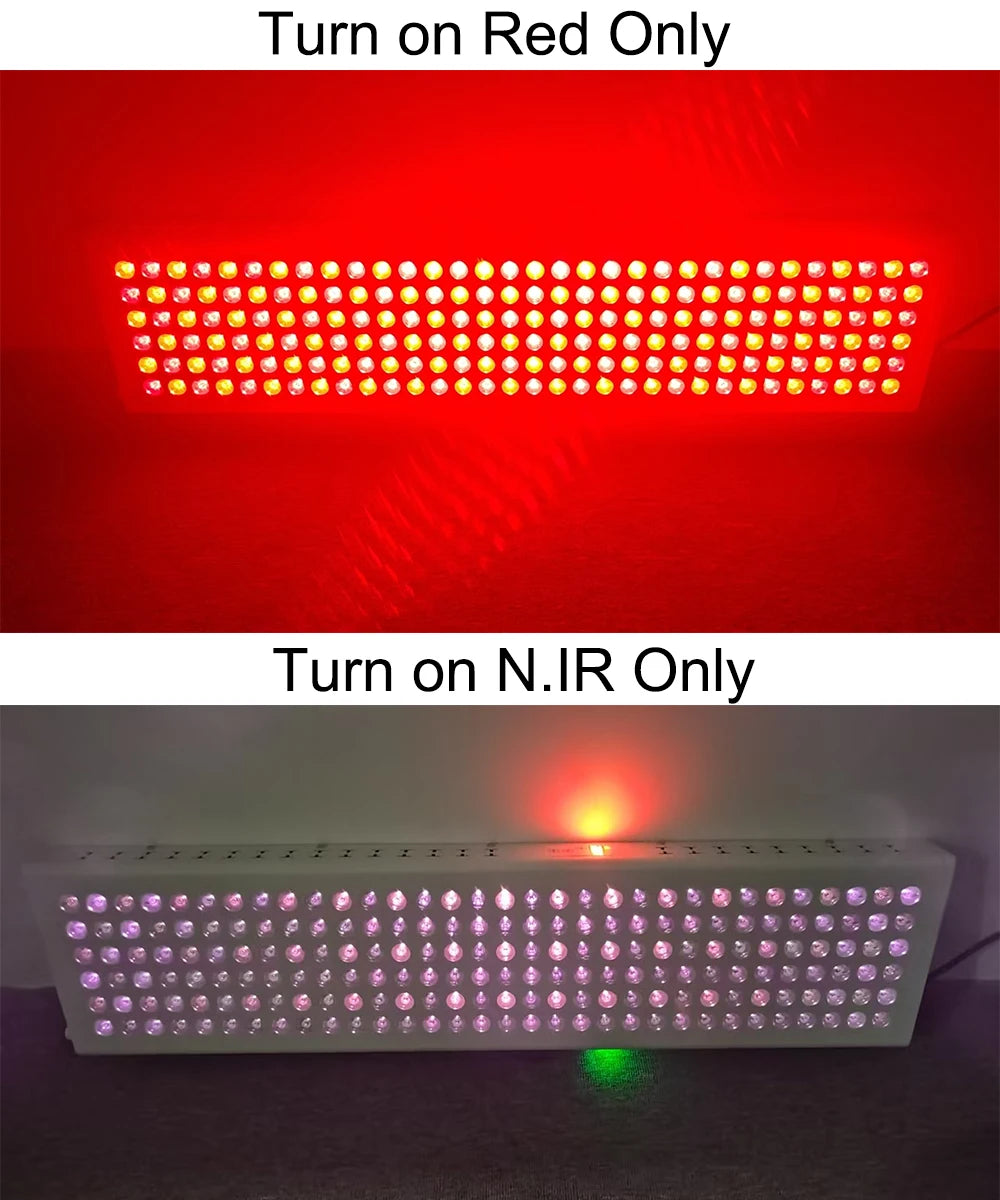 AG-Pro1000 Dual Chip 630nm 660nm Red Light Therapy Panel Lamp 810nm 830nm 850nm Near Infrared Therapy Lamp LED Beauty Device