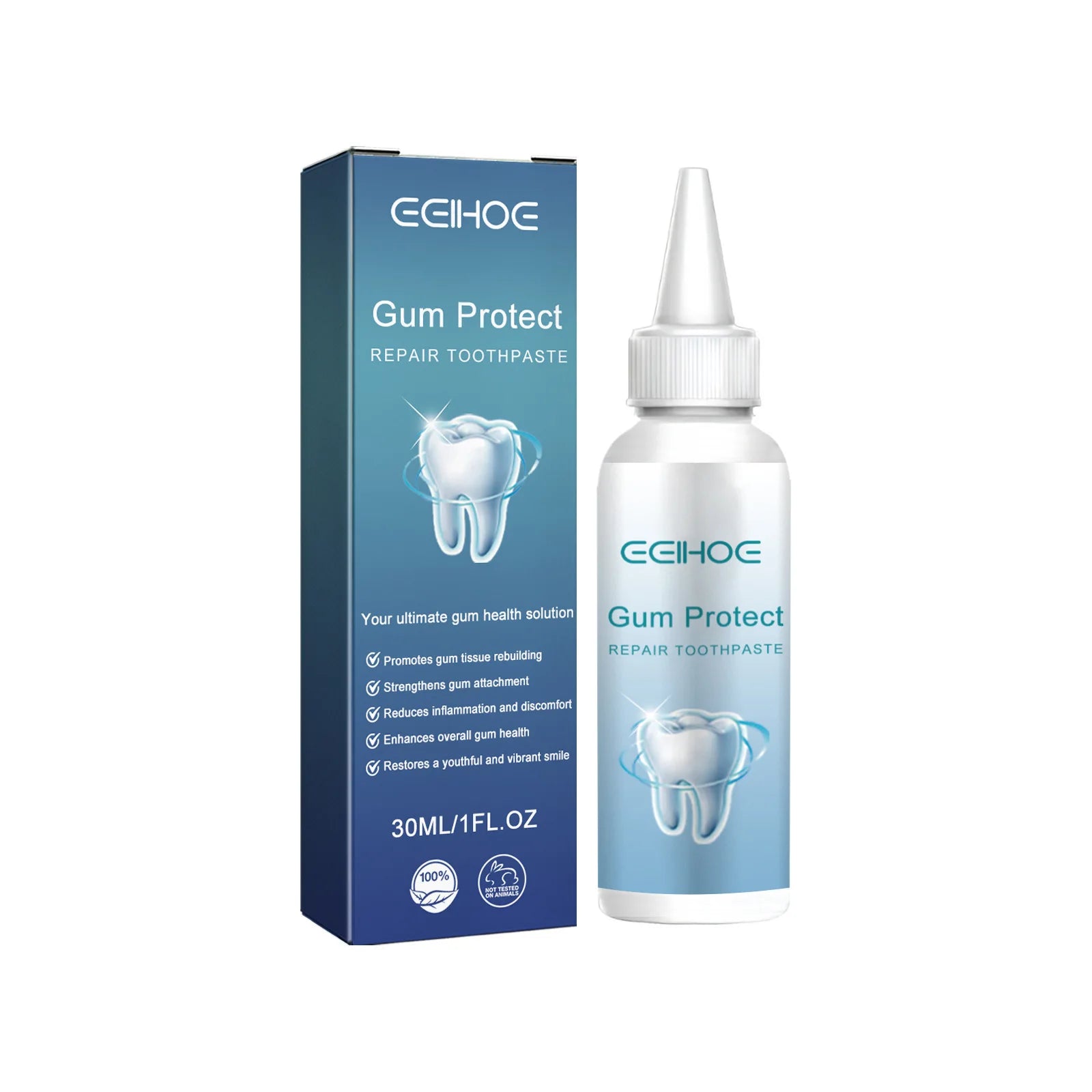 Tidesmit EELHOE gingival repair toothpaste for teeth whitening and plaque stain removal