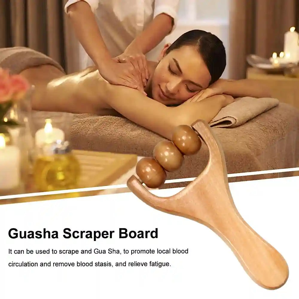 Wooden Face Massage Roller - Natural Lymphatic Drainage Tool by Tidesmit Massage Roller Tidesmit