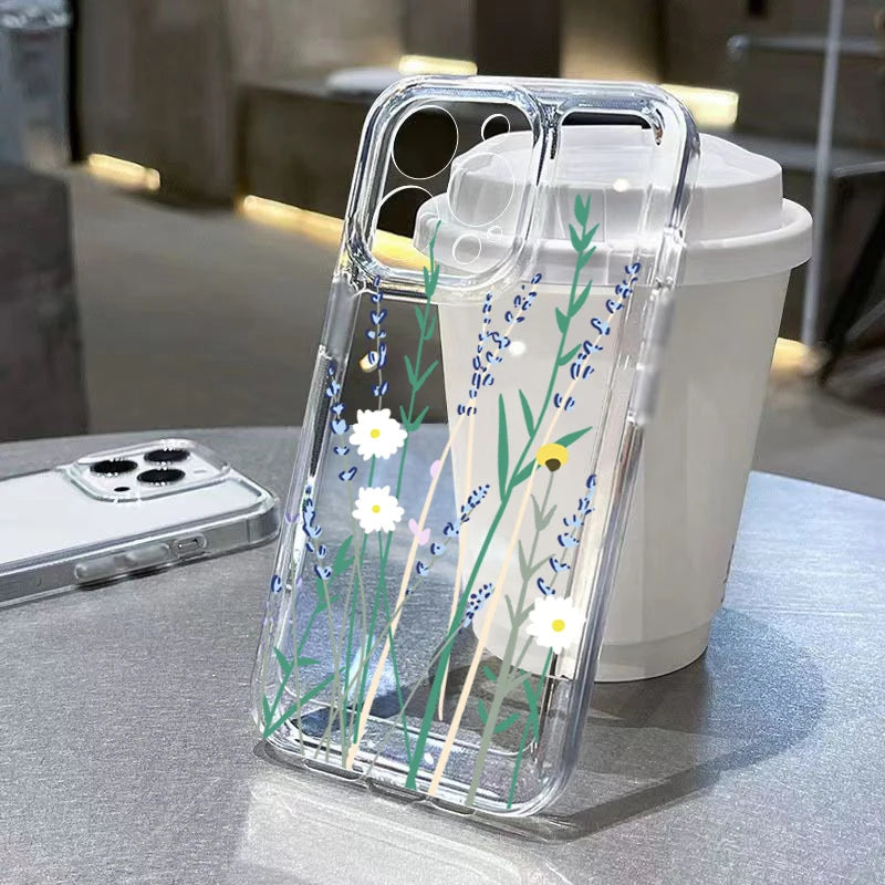 Redmi Note 14 Clear Case | Jasmine Floral Shock-Absorbing Slim Fit Cover 5 Tidesmit