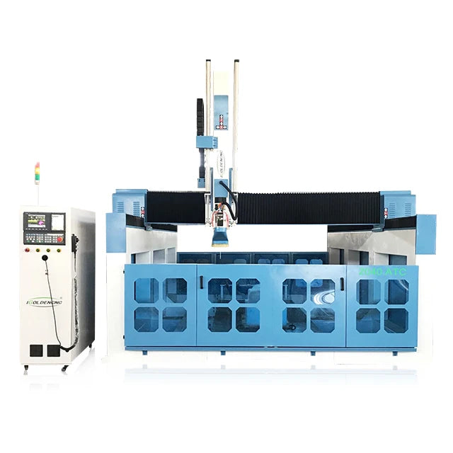 The four-axis side rotating CNC woodworking carving machine is suitable for hollow carving and relief carving with fixed fixture