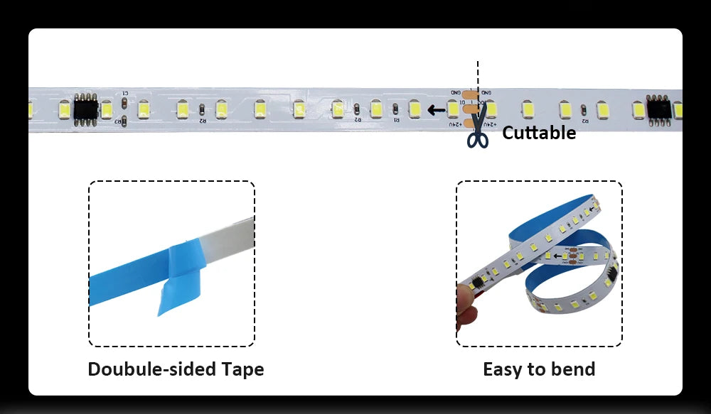 24V Running Water Flowing LED Strip Light 2in 1 PIR Motion Sensor Stair Controller for WS2811 Pixel Chasing Effect Tape Lamp
