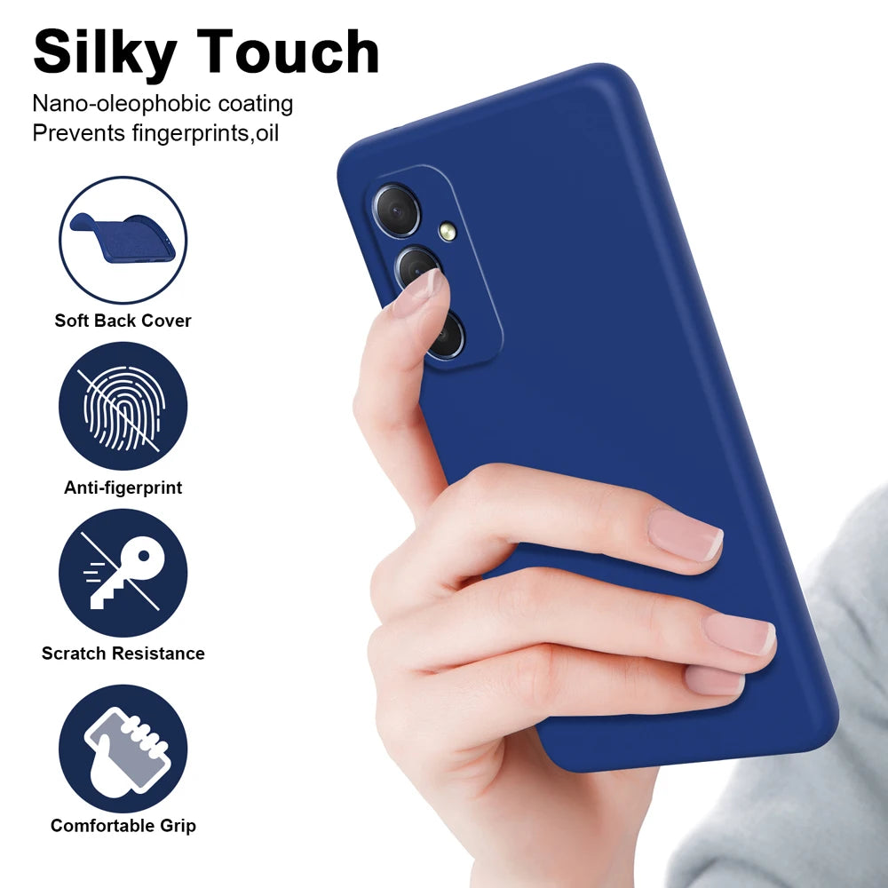 Samsung Galaxy A55 Silicone Case - Slim Shock-Absorbing Cover Tidesmit