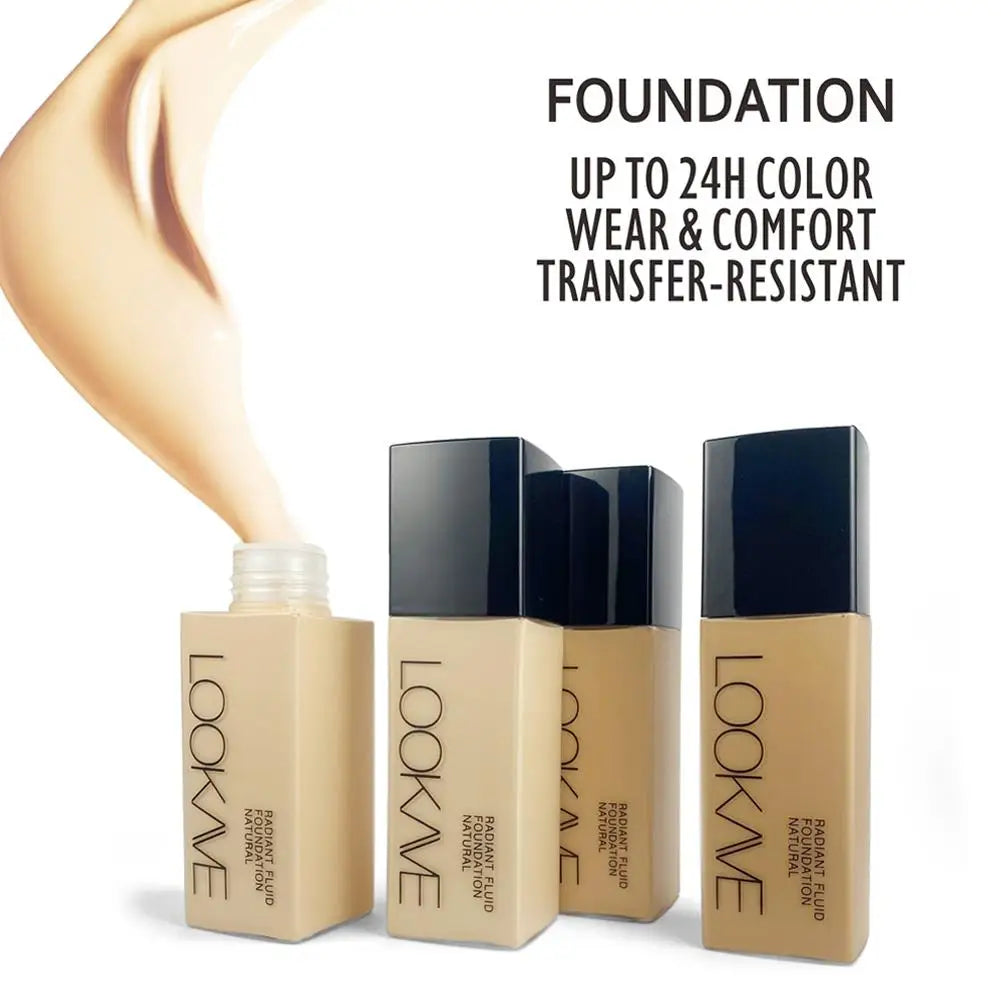 Tidesmit full coverage matte liquid foundation long lasting moisturizing concealer for face makeup application