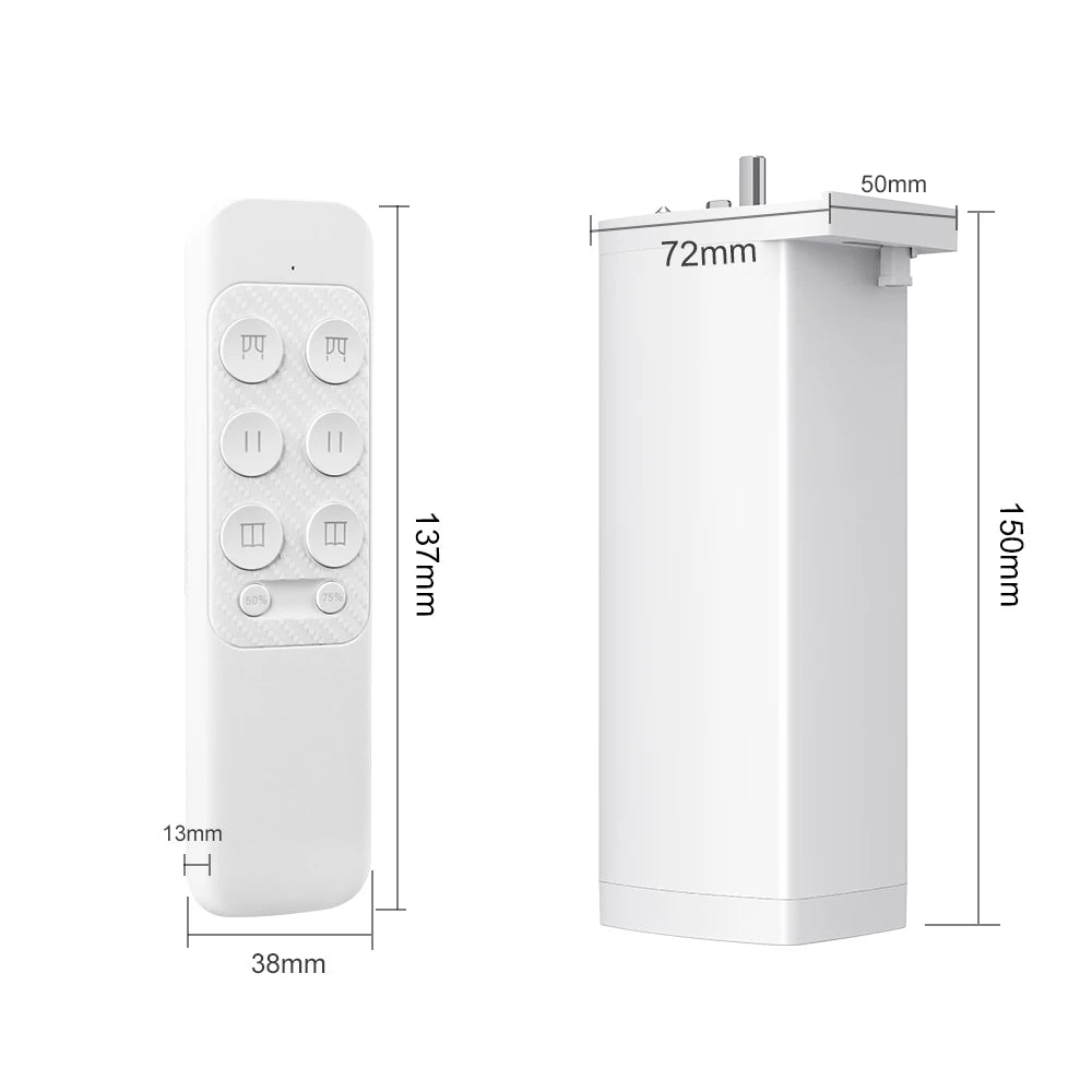 Smart Curtain Motor WiFi Zigbee Silent Electric Track - Tidesmit Tidesmit