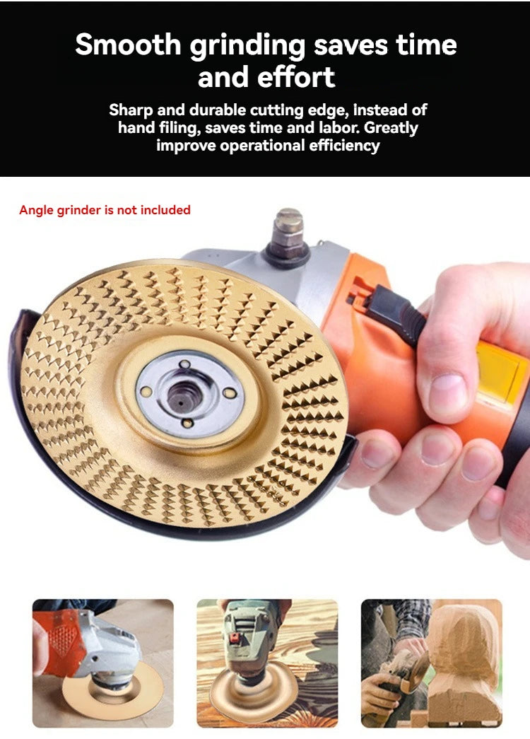 4" Woodworking Shaping Sanding Prick Saw Blade Angle Grinder Round Polishing Disc Wood Tea Tray Carving Power Tools Accessories