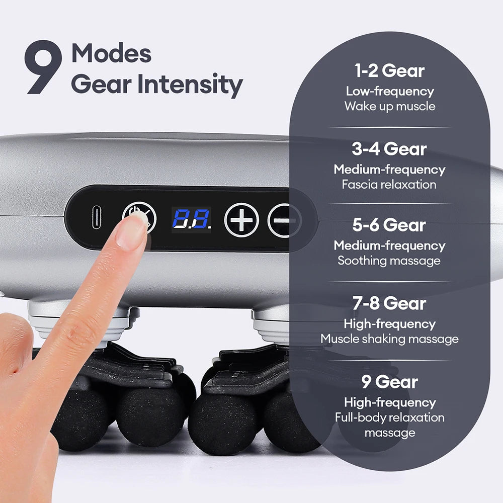 Deep Tissue Massage Gun - Portable Muscle Recovery Tool by Tidesmit Relaxation Treatment Tidesmit