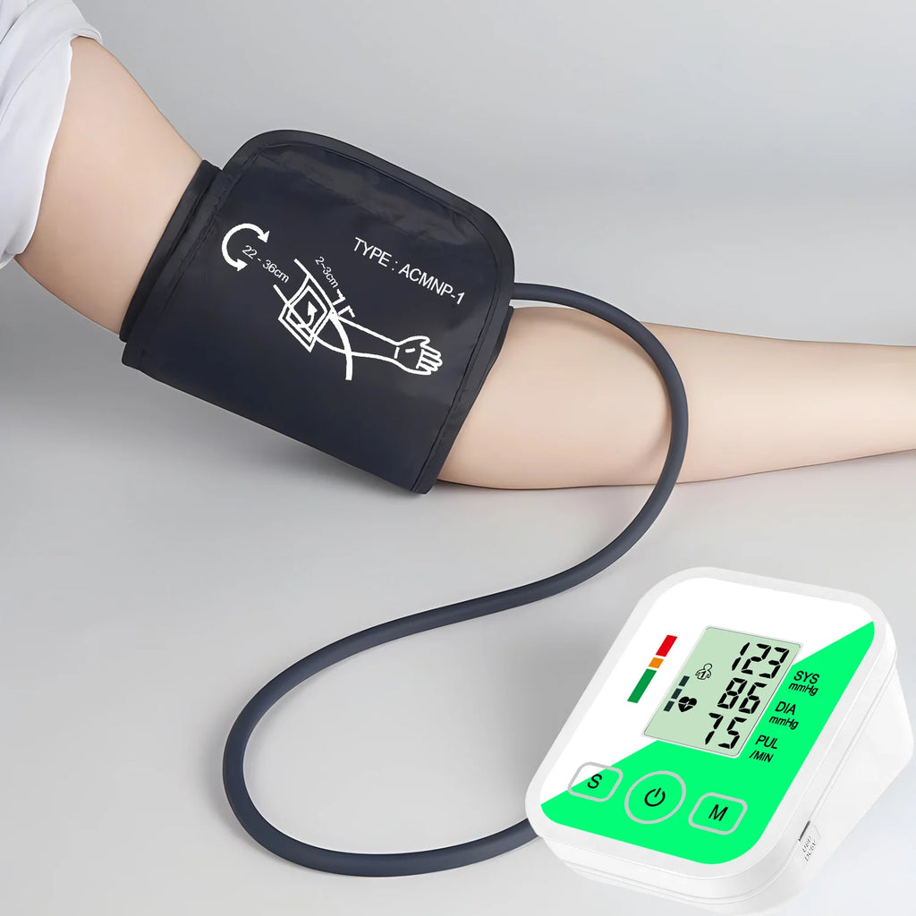 Digital Arm Pulse Blood Pressure Machine Medical Tensiometer Health Care Automatic Tonometer Household Meter