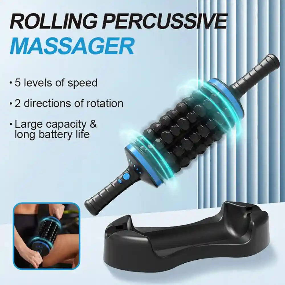 Electric Massager: Rechargeable Deep Tissue Tool for Muscle Relief Massage Roller Tidesmit