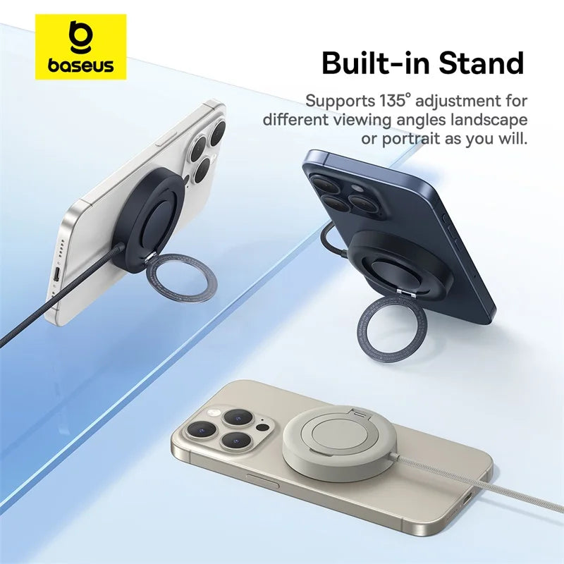 Magnetic Wireless Charger for iPhone 16 15 | MagSafe Compatible Stand Tidesmit