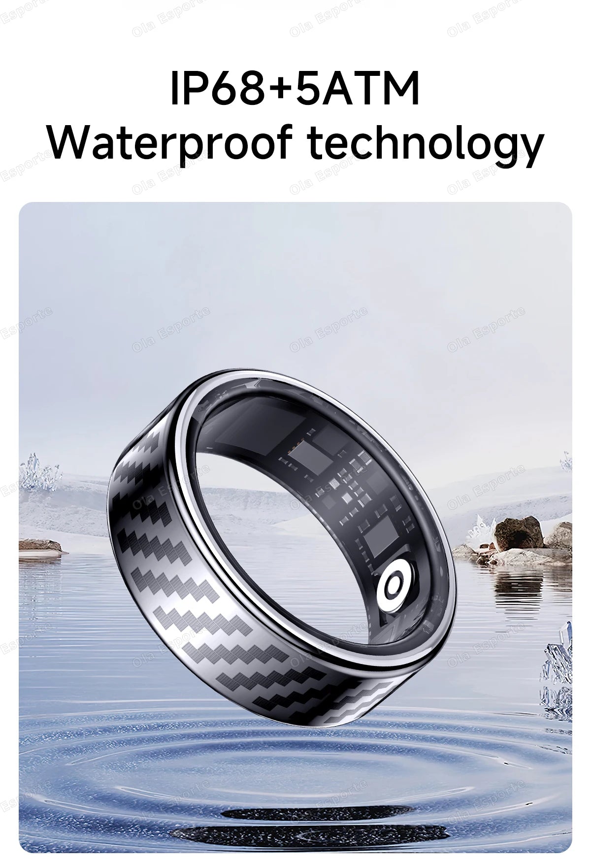 2025 Smart Ring Call Alert, Message Notification, Hand Gestures Control, Health Manager, IP68 5ATM Waterproof Ring For Men Women
