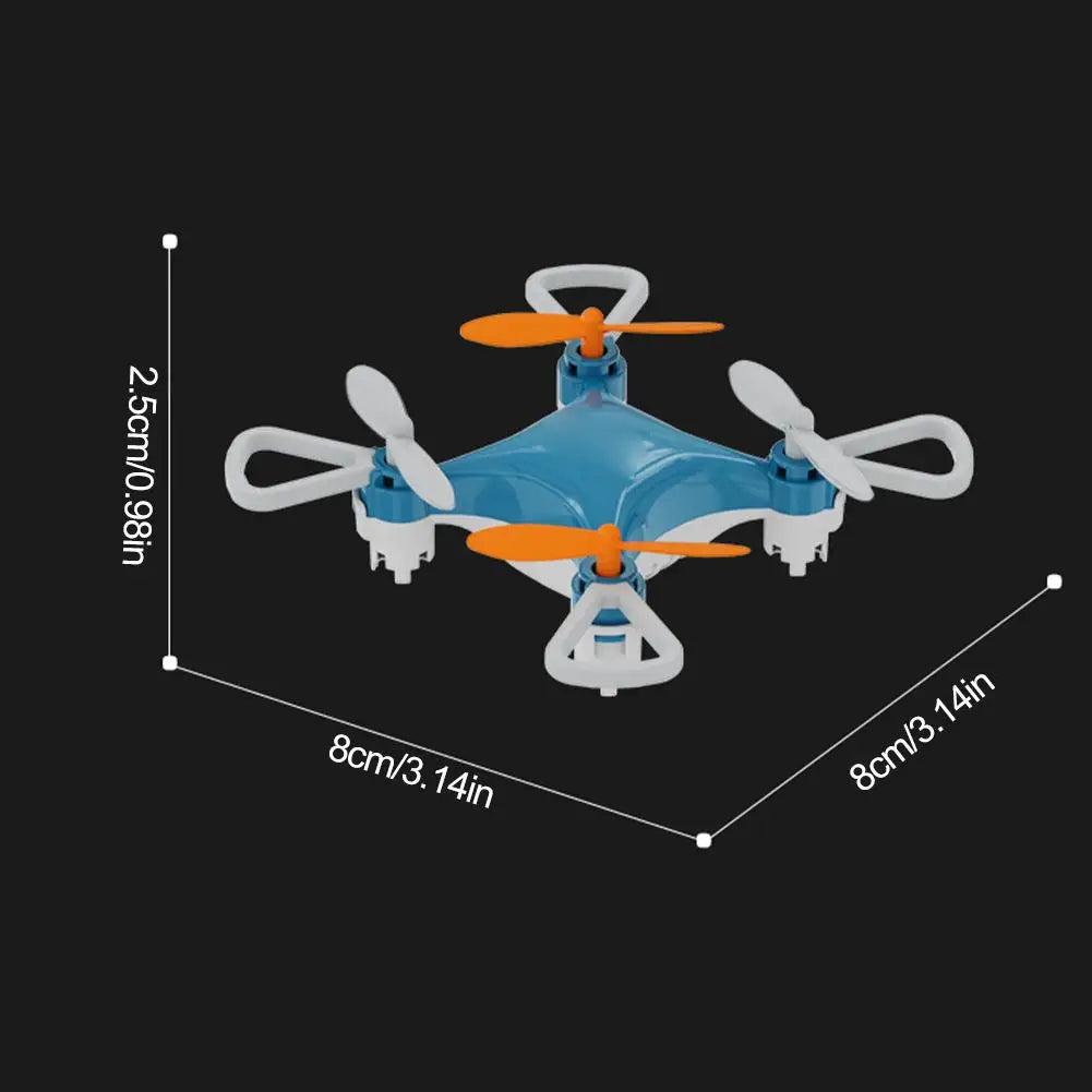 Mini Remote Control Drone - Blue Rechargeable Portable Quadcopter Tidesmit