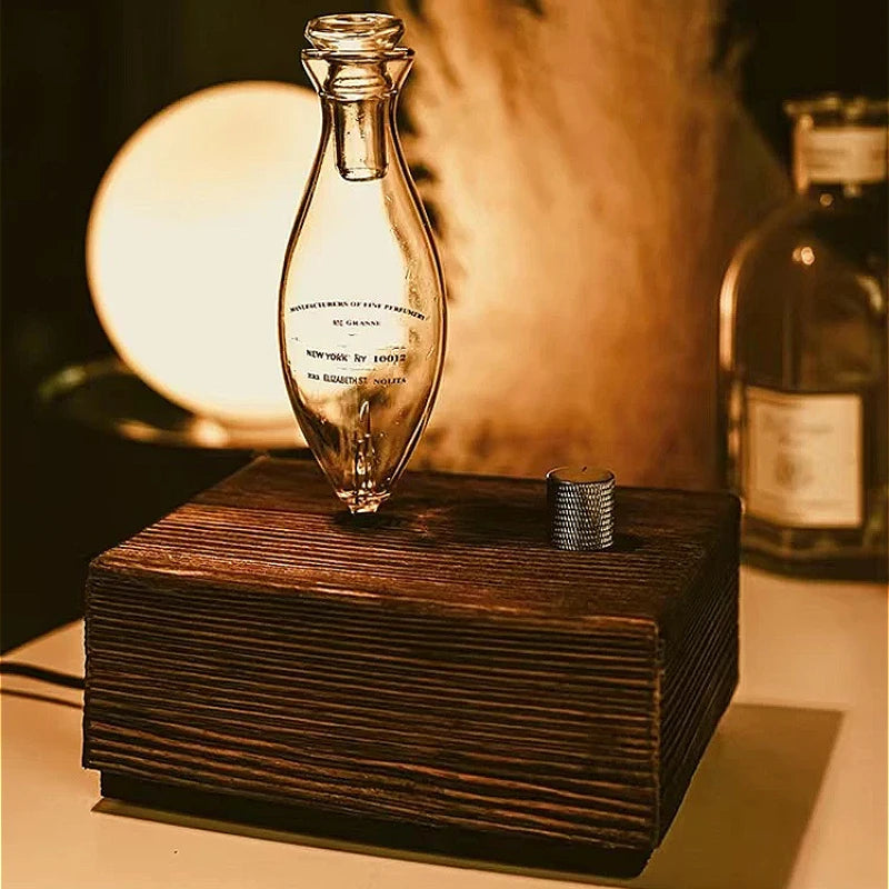 Waterless Pure Essential Oil Diffuser Nebulizer Aromatherapy Diffuser Electric Wooden Glass Home Aroma Essential Diffusers