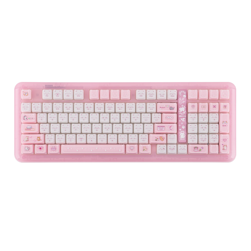 KiiBOOM Phantom98 Lite 96% ANSI US Layout VIA Programmable Gasket Wired/BT/2.4GHz Wireless Mechanical Gaming Keyboard 8000mAh