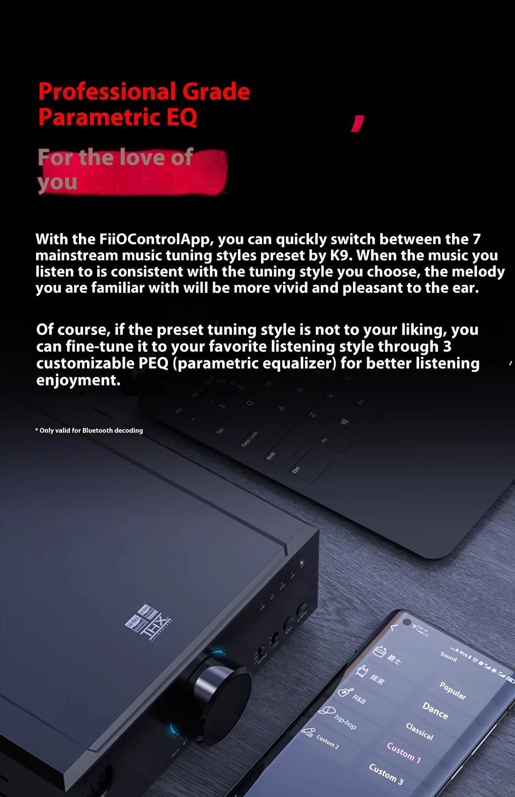 FiiO K9 Pro ESS Desktop DAC and Headphone Amplifier ES9038PRO*2 chip Bluetooth USB DAC DSD Decoder Support MQA