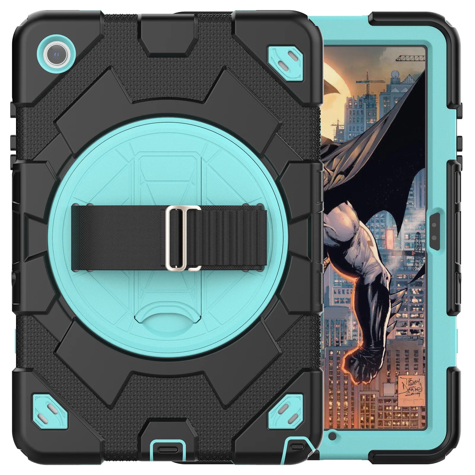 Samsung Galaxy Tab A9 Plus Case with 360 Rotating Stand and Strap h China Mainland Tidesmit