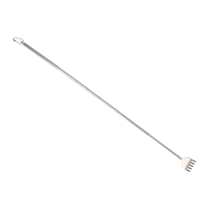 Telescopic Back Scratcher: Adjustable Stainless Steel Massage Tool Back Massage Instrument Tidesmit