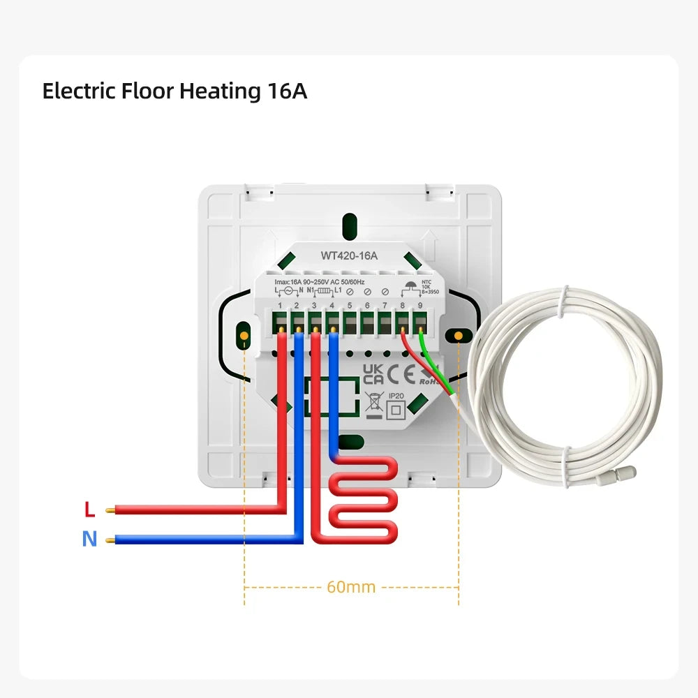 Tuya WiFi Smart Thermostat Temperature Water Electric Floor Heating Gas Boiler Controller Support Alice Alexa Google Home