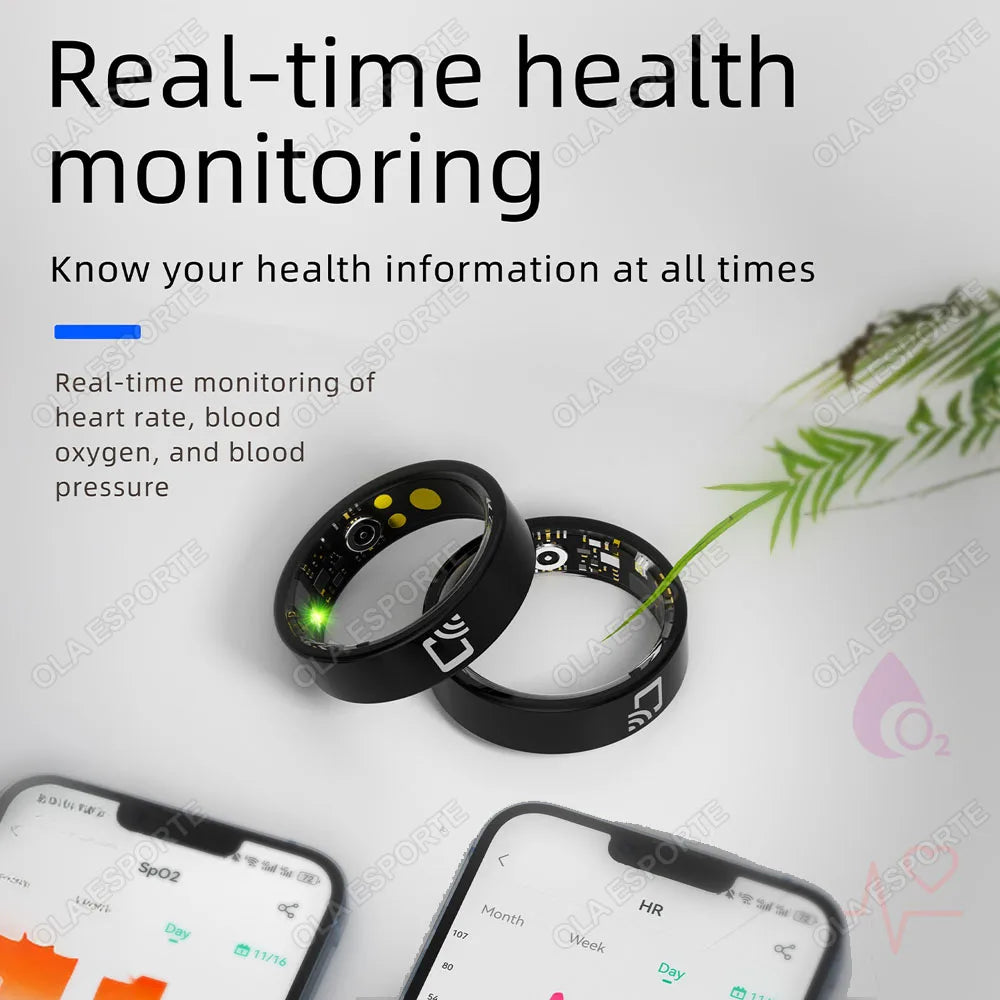 R20 Ceramic Smart Ring 2026 Support NFC Access Control Ultra Thin Rings Heart Rate Blood Pressure/Oxygen Waterproof Smartring Tidesmit