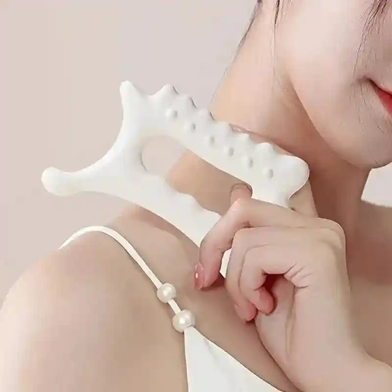 Electric Facial Massage Stick for Muscle Relief and Eye Care - White Eye Massage Instrument Tidesmit