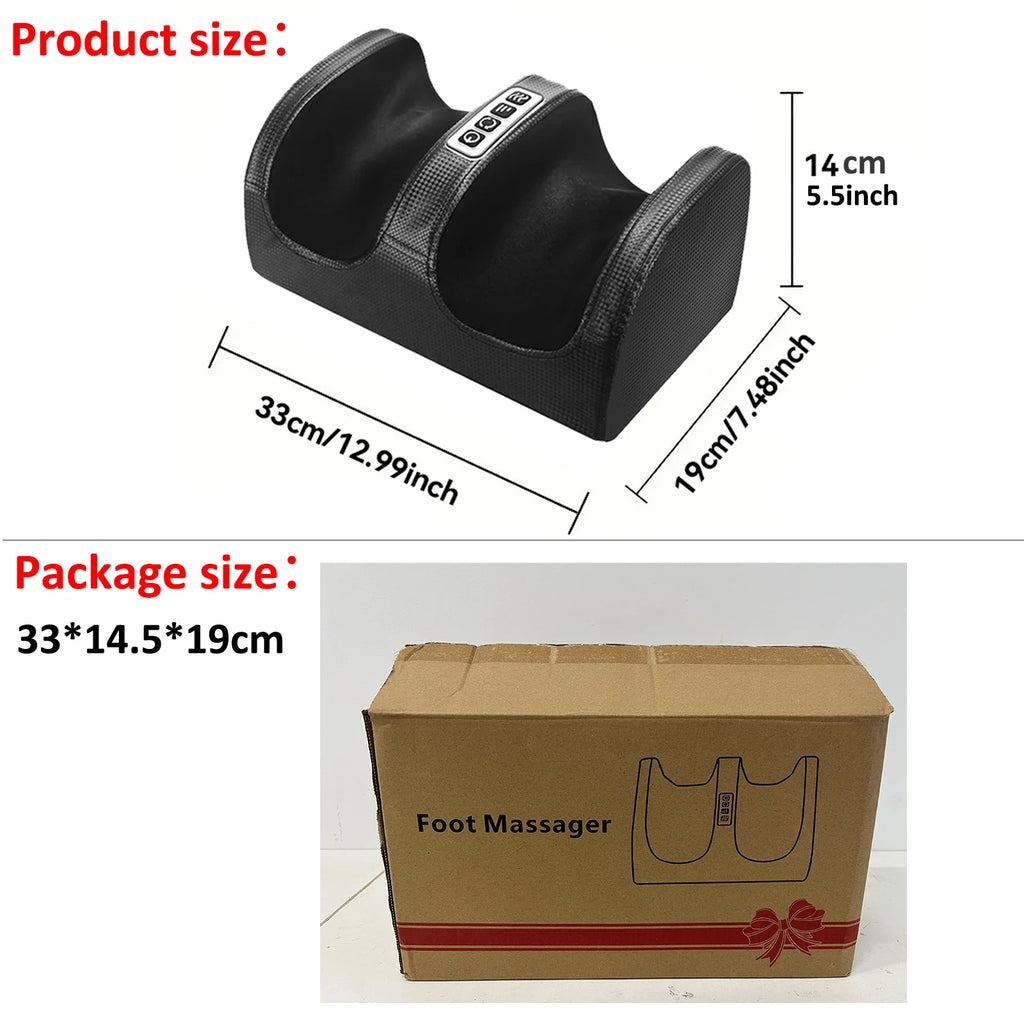 Electric Foot Massager with Heat Therapy - Deep Tissue Muscle Relief Body Shaping Massage Equipment Tidesmit