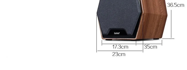 6.5 Inch Passive Hifi Bookshelf Speaker Home Audiophile Two Way Wooden Monitor Speaker Stereo 100w Output Power 4 Ohm Impedance