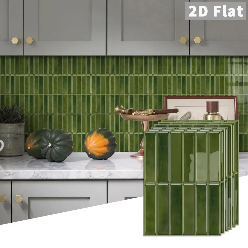 Self-adhesive tile decals, peel-and-stick tile stickers, splash-proof wall decor for kitchens and bathrooms, bedroom decor