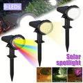 Bright 9LED Outdoor Solar Spotlight Waterproof Landscape Light for Garden Yard Pathway Driveway Trees Walls Ground Installation