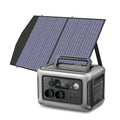 Portable Power Station 600W LiFePO4 with Solar Panel - Tidesmit R600 with 100W Tidesmit
