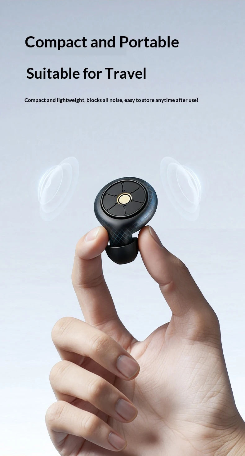 Ear Plugs for Sleeping Noise Cancelling 50dB, Reusable Silicone Earplugs Strong Sound Insulation, Multiple Sizes of Ear Caps