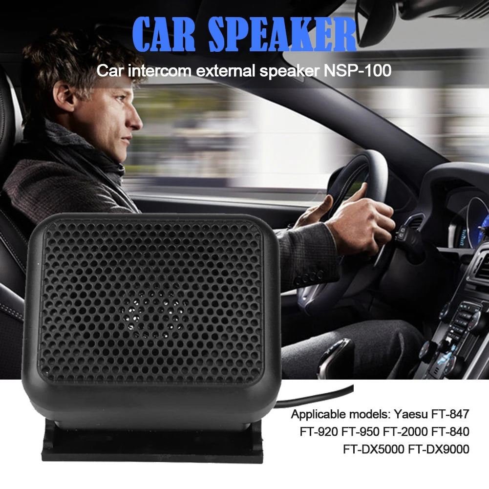 NSP-100 Mini External Speaker Loudspeaker Interface Car Speaker 3.5mm Two-Way for Yaesu FT-847 FT-920 FT-950 FT-2000 Car Mobile