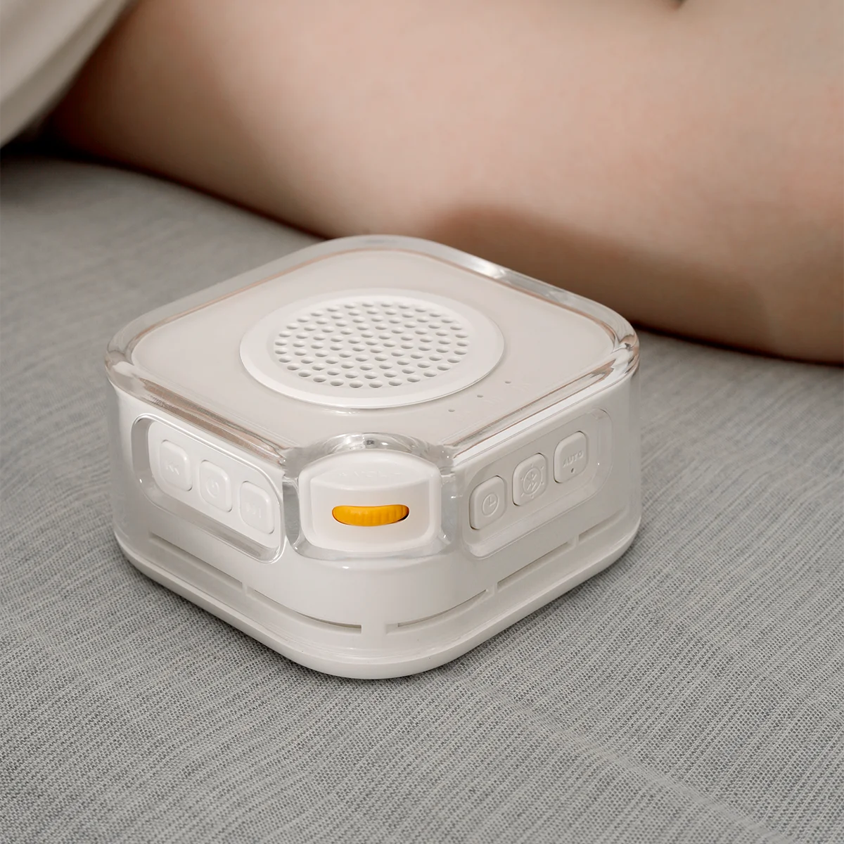 White Noise Machine with Bluetooth Function, Bluetooth Speaker, Sleep Aid Machine with Night Light for baby Adults