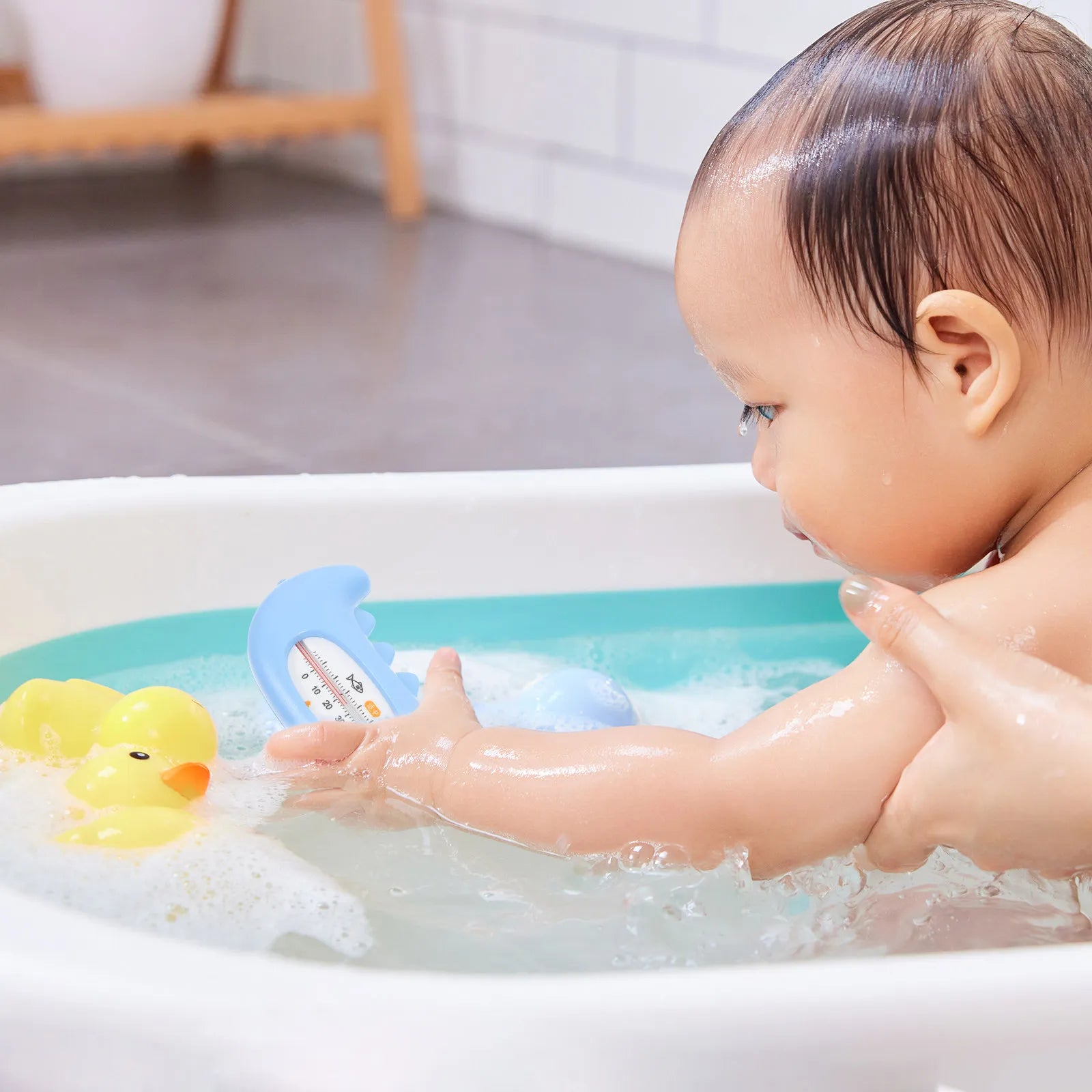Baby Bath Thermometer Large Screen Cartoon Water Temperature for Tub Infant Bath Safety Room Temperature Measurement Tool